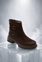 Kemal Aygün-Venüs Women's Genuine Leather Boots with Zipper and Thick Sole - 4