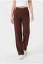 Women's High Waist Lycra Stretchy Wide Leg Relaxed Cut Casual Trousers