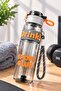 2-in-1 Misting Sports Water Bottle with Straw – Leakproof BPA-Free Tritan Gym Flask with Cooling Spray Function - 2
