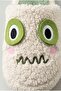 Women's Cute Face Design, Boucle, Plush House Slippers - 8