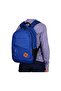 Sr-09 Unisex School and Travel Bag Backpack Blue-Blue - 4