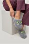 Women's Cute Face Design, Boucle, Plush House Slippers - 5