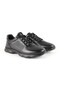 L6032 Men's Genuine Antique Leather Laser Geometric Printed Capsule Sole Casual Sneaker - 3