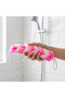 Long Braided Back Bath Loofah Double Handle Drawstring Shower and Body Cleansing Scrubber - 2