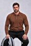 Men's Winter Large Size Pocket Polo Tile Sweatshirt - 4