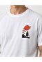 White Oversize Red Sun Samurai Printed Men's T-Shirt - 2