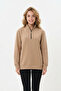 Women's Half-Zip Casual Comfortable Cut Sweatshirt - 3