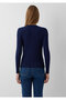 Long Sleeved Knitwear Dark Navy Blue - 7