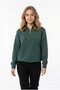 Women's Half-Zip Round Neck Casual Comfortable Cut Sweatshirt - 3