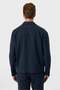 Buttoned Navy Blue Modern Jacket - 3