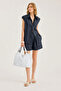 Embossed Piece Stitched Bag with Chain Strap - 3
