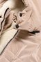 Beige Girls' Inflatable Coat with Drawstring Waist, Plush Fur Inside and Removable Hood 24892 - 6