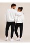 Lover Couple Combination 2-Piece Crew Neck Sweatshirt 2-Piece Sweatpants 4-Piece Set - 2