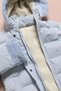 Blue Girl's Inflatable Coat with Fur Detail on the Sleeve, Removable Hood and Inner Lining 24874 - 6