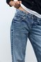 Düşük bel kalpli düz jean - 5