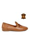 Tan Genuine Leather Thin Comfortable Light Sole Women's Casual Shoes Z563