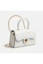White Leather Look Women's Shoulder Bag