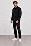 Men's Black Long Sleeve Regular Fit Double Pocket Shirt - 3