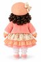 Cute Fashion Doll with Curly Hair & Floral Dress – Bonnet Hat, Soft Jacket, Layered Skirt & Matching Shoes – Available in Pink, Purple & Peach - 6