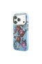 iPhone 18 Pro Max Compatible Case Licensed M-Safeli Rose Patterned Glittery Text Logo Cover Light Blue - 2
