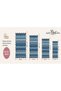 Eta Geometric Waves Patterned Woven Base Decorative Carpet Eta4215 - 4