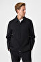 Black Men's Regular Fit Coat Bmn6001600000 - 5