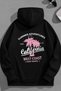 Unisex 3 Thread Cotton Black Sacalif1982 Print Loose Fit Sweatshirt Hoodie