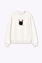 Women's Premium Fabric 3 Thread Raised Chicken Print Sweatshirt - 2