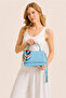 Mini Box Scarf Detailed Magnet Closure Bag - 2