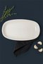 Valencia Oval Boat Plate 25cm Cream (Iso) - 2