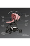 STROLL-1 Travel System w/Reversible Stroller and Baby Car Seat - Pink - 4