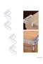 Spt-Gld Furniture Corner Protector Set of 4 Transparent Table Edge (153115) Protection Atı - 4