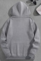 Unisex 3 Thread Cotton Gray Supple Print Loose Fit Sweatshirt Hoodie - 2