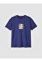 Xside Navy Blue Winnie the Pooh Printed 100% Cotton Women's T-Shirt - 5