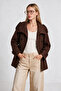 High Collar Belted Trench Coat Lgx0020 Brown - 4