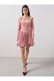Rochie mini, roz - S - 5