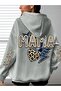 Unisex Sleeve Printed Hooded Kangaroo Pocket Comfortable Fit Regular Cut Sweatshirt