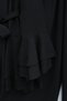 Jacquard Volan Sleeve Top and Pants Set - Black - 3