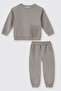 Baby Boy Raglan Sleeve Gray Suit