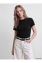 Black Crew Neck Women's T-Shirt