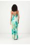 Rochie maxi, mix de culori - S - 2
