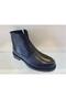 Genuine Leather and Fur Zippered Boots Men's Shoes - 2