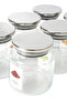 Set of 6 600 ml Labeled Glass Spice Jars |   Vacuum Sealed & Labeled Spice Container with Metal Lid |   Kitchen Organizer - 3