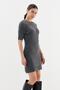 Short sleeve knit dress anthracite - 4