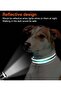 Reflective Dog Collar with Soft Neoprene Padding, Metal D-Ring and Adjustable Length, Premium Nylon Material (Color: Turquoise) - 3
