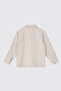 Boy's Shirt with Collar and Buttons, Gray-Melange Shirt - 2