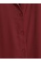Vizyon New Season Red Satin Women's Shirt - 6