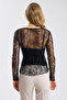 Chantilly Lace Blouse with Inner Tank Top - 5