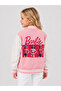Girls' Pink Piped College Jacket 3-Yarn Shardooned Fabric (Thick) - 3