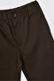 Baby Boy Elastic Waist Loose-Legged Brown Trousers - 3